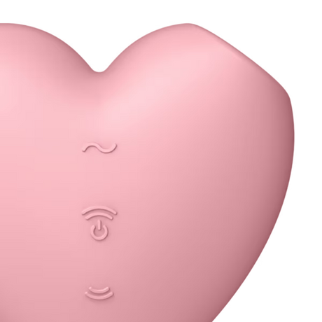 Satisfyer Cutie Heart Clitoral Vibrator — Light Red - SF1604