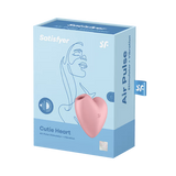 Satisfyer Cutie Heart Clitoral Vibrator — Light Red - SF1604