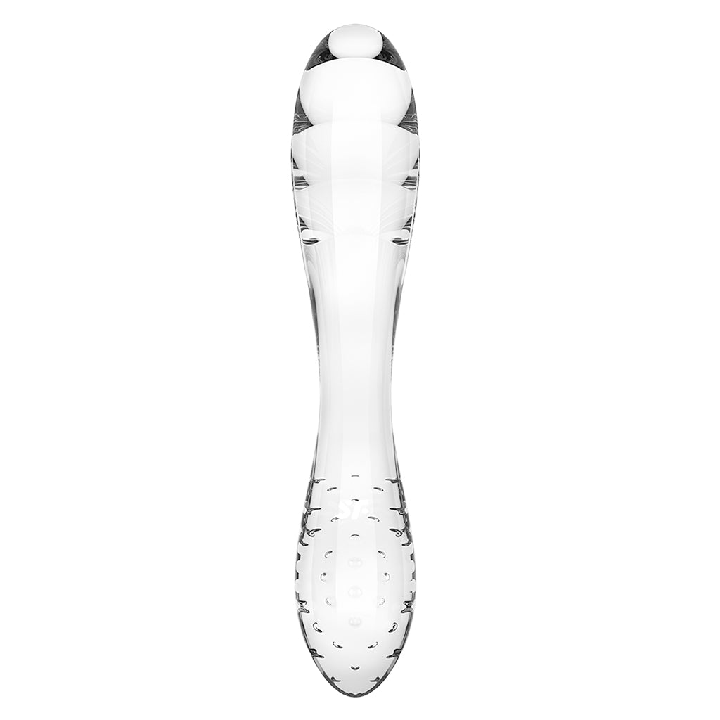 Satisfyer Dazzling Crystal Glass Dildo — Transparent - SF5658