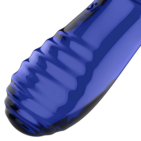 Satisfyer Double Crystal Borosilicate Glass Dildo — Light Blue - SF5931