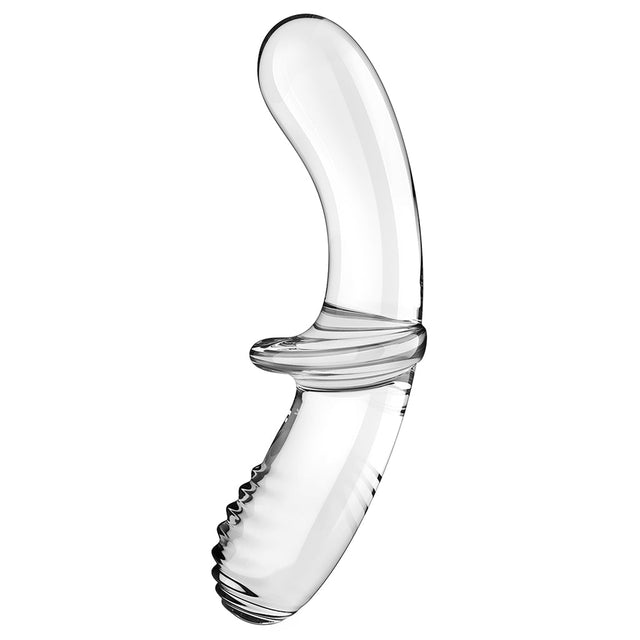 Satisfyer Double Crystal Borosilicate Glass Dildo — Transparent - SF5665