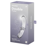Satisfyer Double Crystal Borosilicate Glass Dildo — Transparent - SF5665