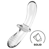 Satisfyer Double Crystal Borosilicate Glass Dildo — Transparent - SF5665
