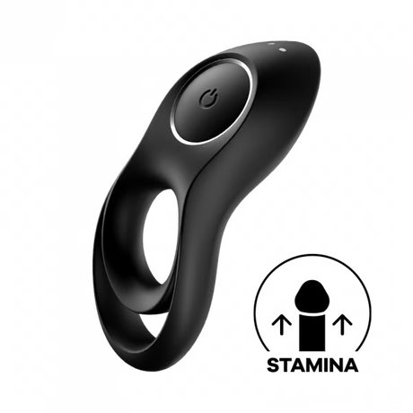 Satisfyer Legendary Duo Vibrating Cock Ring — Black - SAT-J2008-27