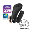 Satisfyer Little Secret Panty Vibrator — Remote & App Controlled, Black - J2018-97