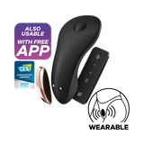 Satisfyer Little Secret Panty Vibrator — Remote & App Controlled, Black - J2018-97