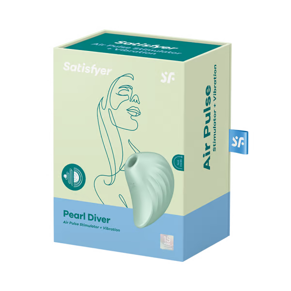 Satisfyer Pearl Diver Mint — Clitoral Pressure-Wave Vibrator - SAT-J2018-U273-1