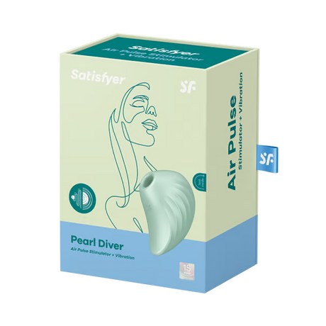 Satisfyer Pearl Diver Mint — Clitoral Pressure-Wave Vibrator - SAT-J2018-U273-1