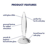 Satisfyer Sparkling Crystal Glass Anal Plug, 21 cm - SF5672