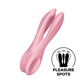 Satisfyer Threesome 1 Lay-On Vibrator — Pink - SAT-J2018-241-1