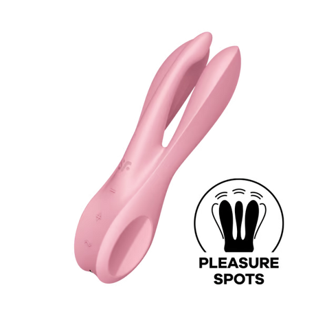 Satisfyer Threesome 1 Lay-On Vibrator — Pink - SAT-J2018-241-1