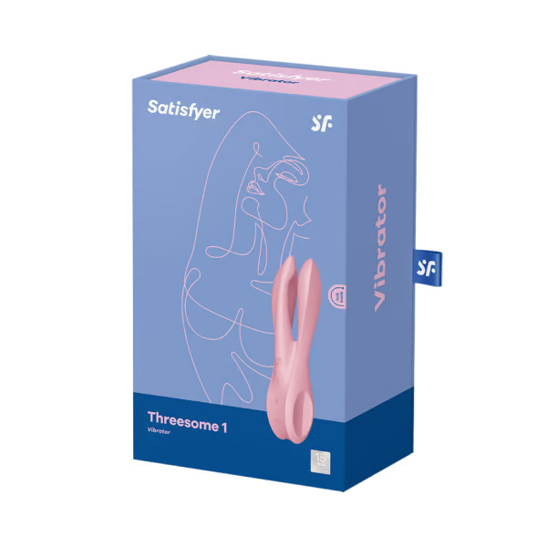 Satisfyer Threesome 1 Lay-On Vibrator — Pink - SAT-J2018-241-1