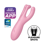 Satisfyer Threesome 4 Connect App Vibrator — Pink - SAT-J2018-245-2