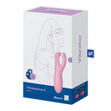 Satisfyer Threesome 4 Connect App Vibrator — Pink - SAT-J2018-245-2