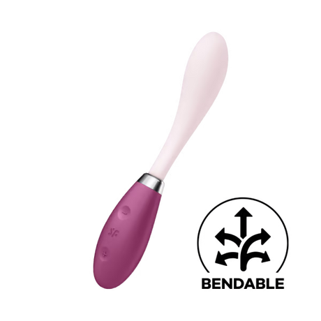 Satisfyer G-Spot Flex 3 Vibrator — Red - SAT-J2018-297-2