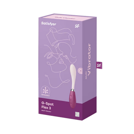 Satisfyer G-Spot Flex 3 Vibrator — Red - SAT-J2018-297-2
