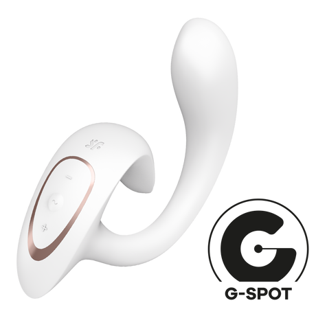 Satisfyer G for Goddess 1 Rabbit Vibrator, White, Dual-Motor, Rechargeable - SF5885