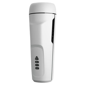 Pretty Love Sienna Male Masturbator — White, 3 Suction & 12 Vibration Modes - BM-00900T75ZC