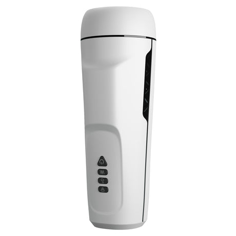 Pretty Love Sienna Male Masturbator — White, 3 Suction & 12 Vibration Modes - BM-00900T75ZC