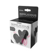 Hott Products Nipplicious Vibrating Nipple Suction Cups — Black - HTP3331
