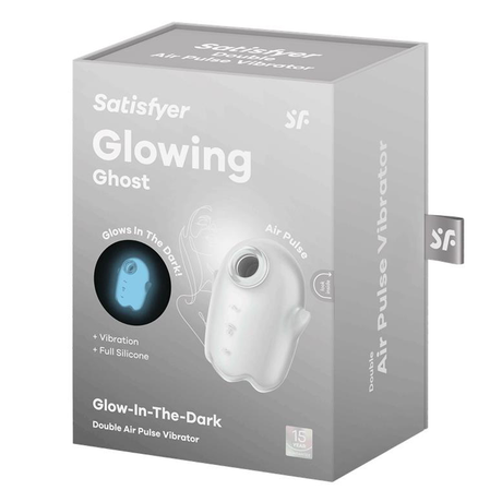 Satisfyer Glowing Ghost Clitoral Air-Pulse Vibrator — White - SF0057