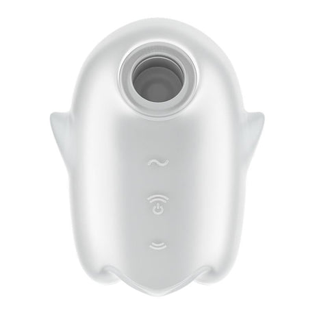 Satisfyer Glowing Ghost Clitoral Air-Pulse Vibrator — White - SF0057