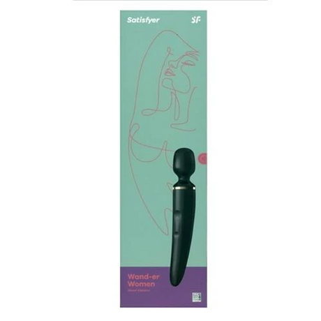 Satisfyer Wand-er Woman XXL Wand Massager, Rechargeable, Black - J2018-47-1