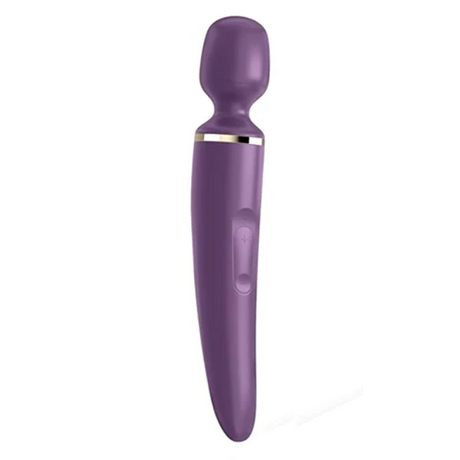 Satisfyer Wand-er Woman XXL Wand Vibrator - Purple, Gold - SF1210
