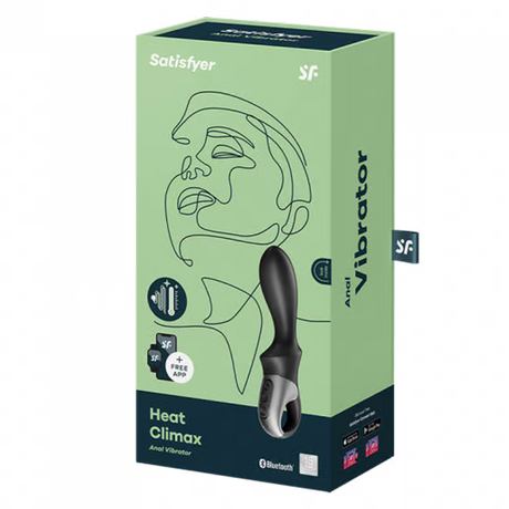 Satisfyer Heat Climax Heated Anal Vibrator with App Control — Black - SF1661
