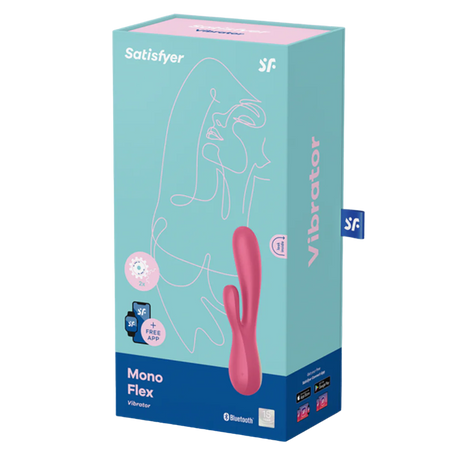 Satisfyer Mono Flex Connect Rabbit Vibrator — Red - SAT-J2018-87-1