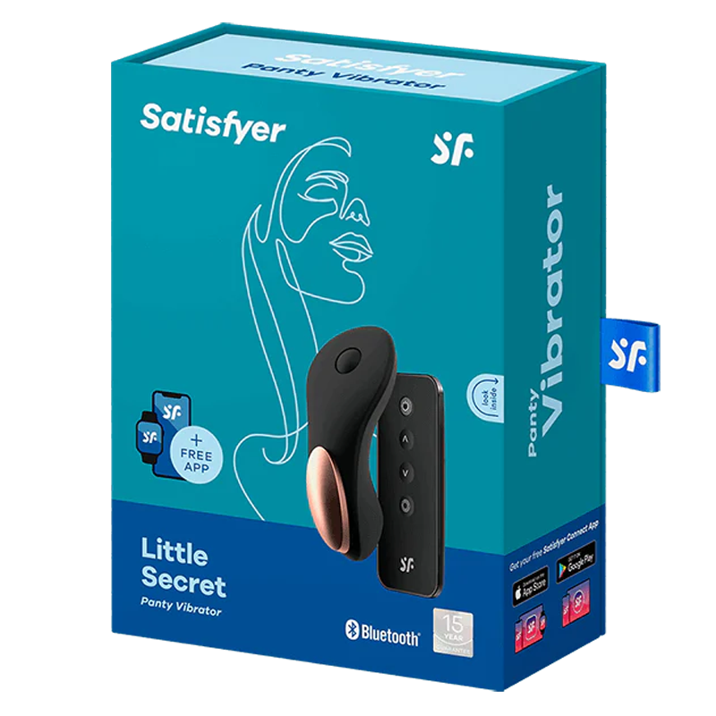 Satisfyer Little Secret Panty Vibrator — Remote & App Controlled, Black - J2018-97