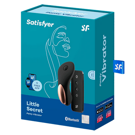 Satisfyer Little Secret Panty Vibrator — Remote & App Controlled, Black - J2018-97