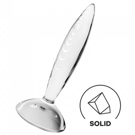 Satisfyer Sparkling Crystal Glass Anal Plug, 21 cm - SF5672
