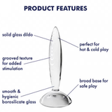 Satisfyer Sparkling Crystal Glass Anal Plug, 21 cm - SF5672
