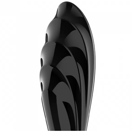 Satisfyer Dazzling Crystal Glass Dildo, Black - SF5924