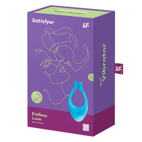 Satisfyer Endless Love Couples Vibrator — Light Blue - SAT-MFV1BLU