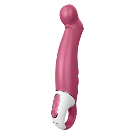 Satisfyer Petting Hippo G-Spot Vibrator — Flexible Silicone, USB (Fuchsia) - SAT-PTTNGHIPPO
