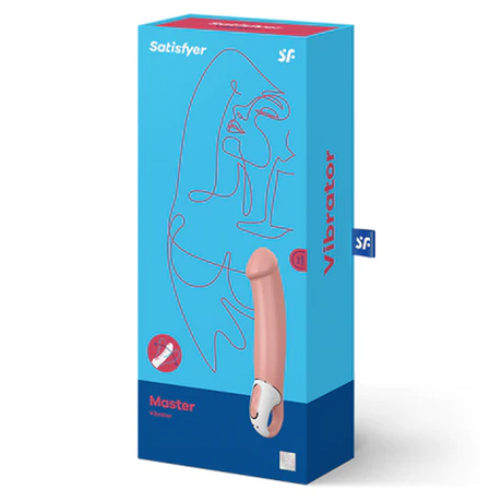 Satisfyer Master XXL Rechargeable Silicone Vibrator, 9.2 in - SAT-MASTER