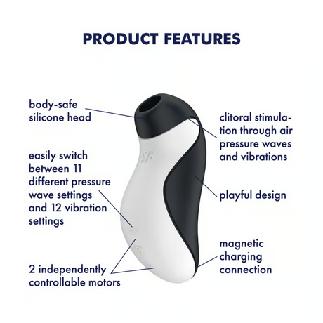 Satisfyer Orca Dual Motor Clitoral Air-Pulse Vibrator - SF8689