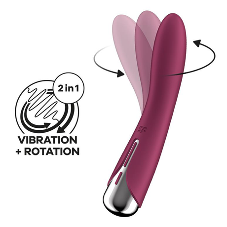 Satisfyer Spinning Vibe 1 G-Spot Vibrator — Red - SF8697