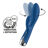 Satisfyer Spinning Rabbit 1 Rotating Rabbit Vibrator, Blue - SF8734