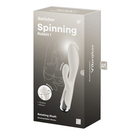 Satisfyer Spinning Rabbit 1 Rotating Rabbit Vibrator — Beige - SF8741