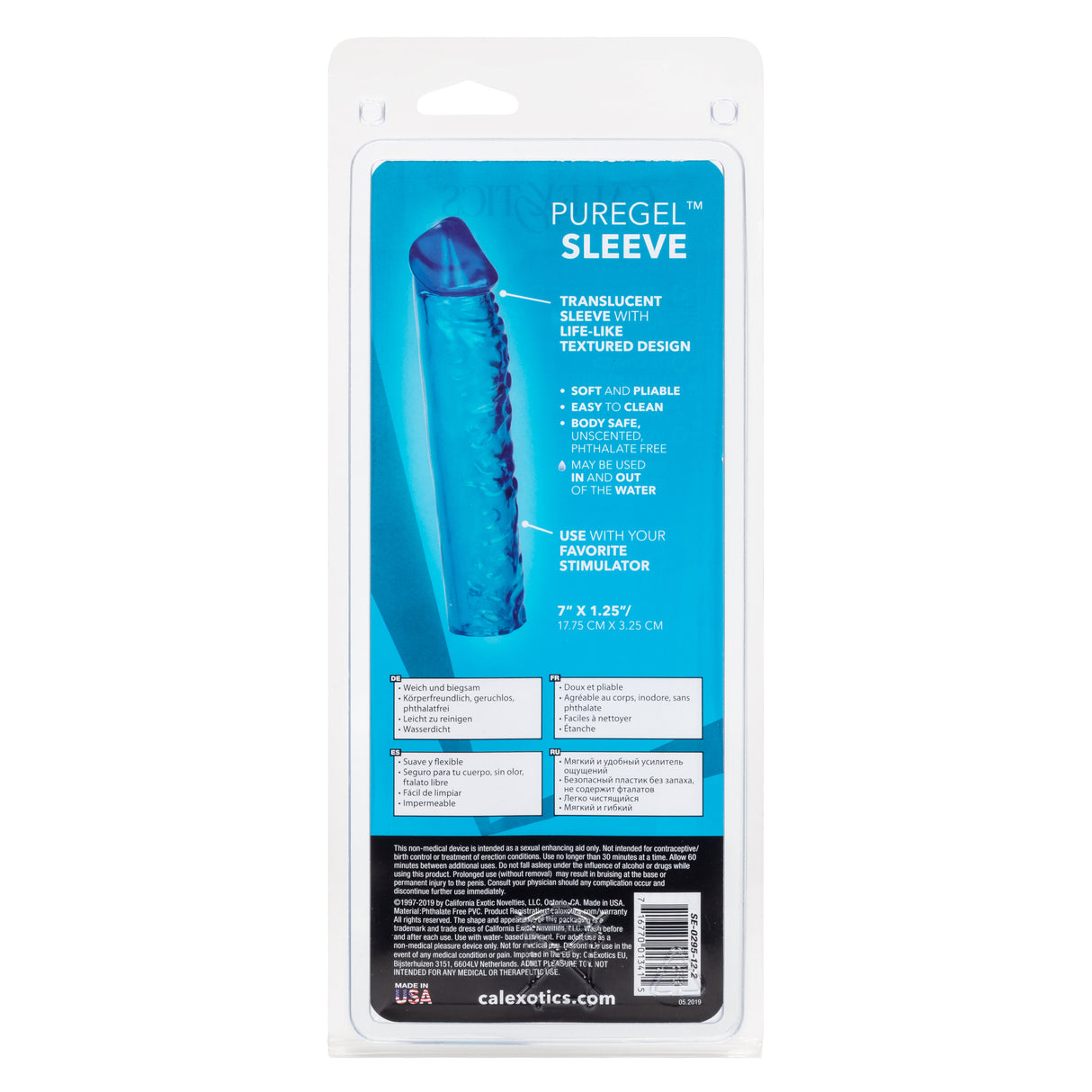 Puregel Sleeve - Teal by CalExotics