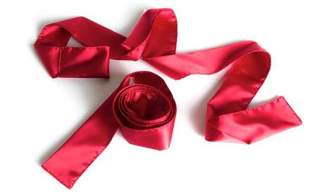 Liberator Silky Tie-Ups Red Satin — Two 48" Sashes - L5628