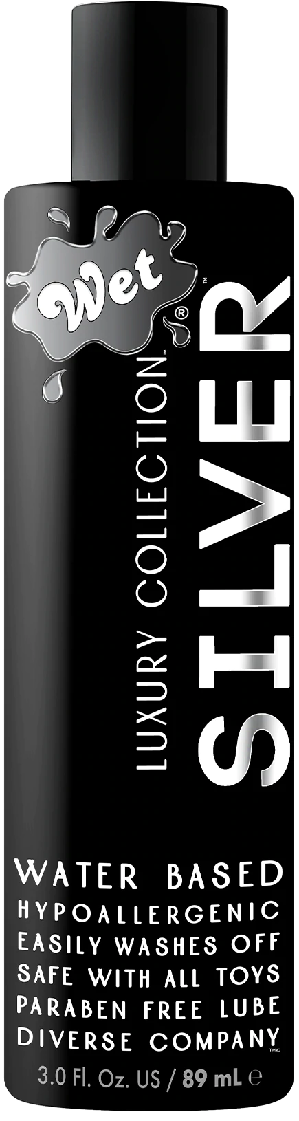 Wet Silver Water-Based Lubricant, 3 fl oz - WT503