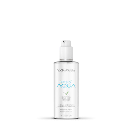 Wicked Simply Aqua Water-Based Lubricant, 2.3 oz - WS-91102