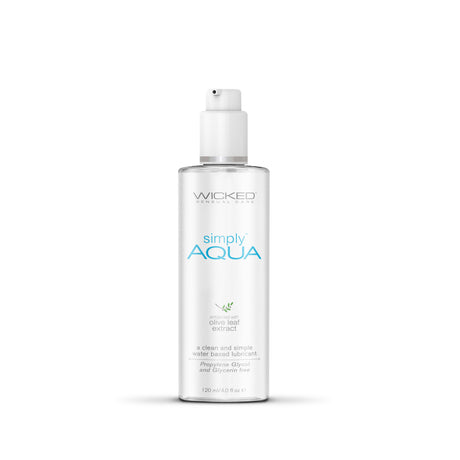 Wicked Simply Aqua Water-Based Lubricant, 4 oz - WS-91104