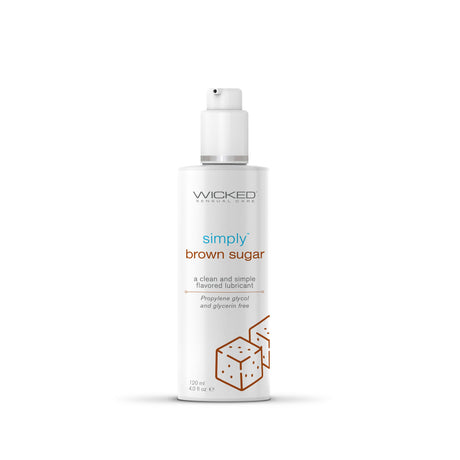 Wicked Simply Aqua Brown Sugar Water-Based Lubricant, 4 oz - WK674