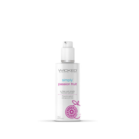 Wicked Simply Aqua Passion Fruit Water-Based Lubricant, 2.3 oz - WK652