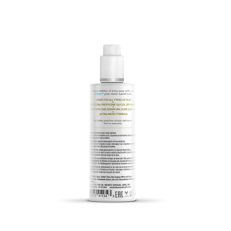 Wicked Simply Aqua Pear Water-Based Lubricant — 4 oz - WK664